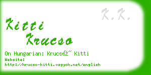 kitti krucso business card